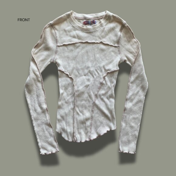Two-Tone Long Sleeve Top - Picture 3 of 4
